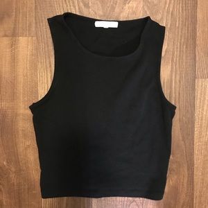 Black crop top size XS